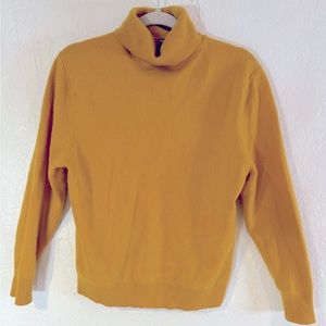 Uniqlo Gold Cashmere Turtleneck